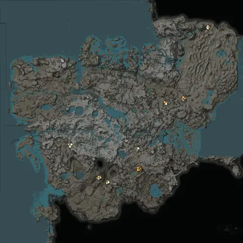 Map of all Water locations in Satisfactory